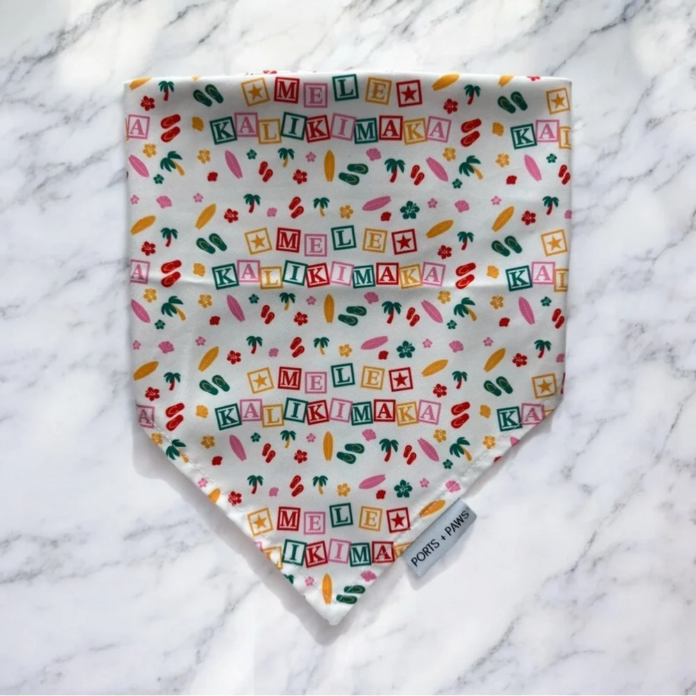 DOG Bandana - Mele Kalikimaka - Size L Large